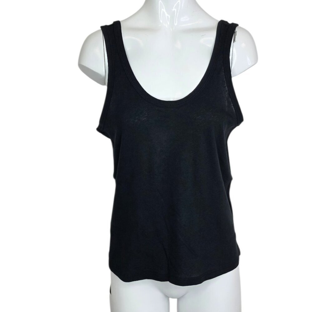 Everlane Air Cami Tank Top, Sleeveless, Cotton, Black, Basic, Wardrobe Staple,XS